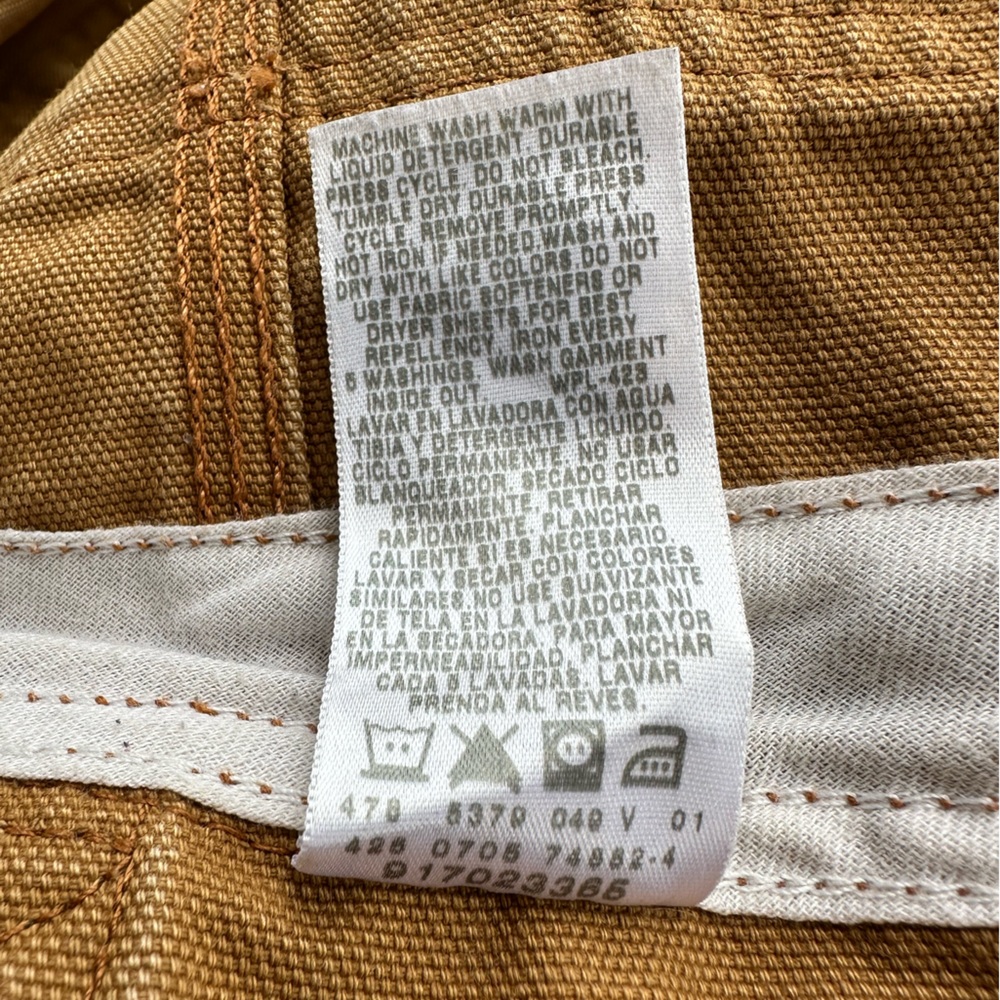Levi’s Strauss Professional Grade Workwear 100%Cotton Coveralls Tan Men’sW44 L32 - Picture 9 of 9